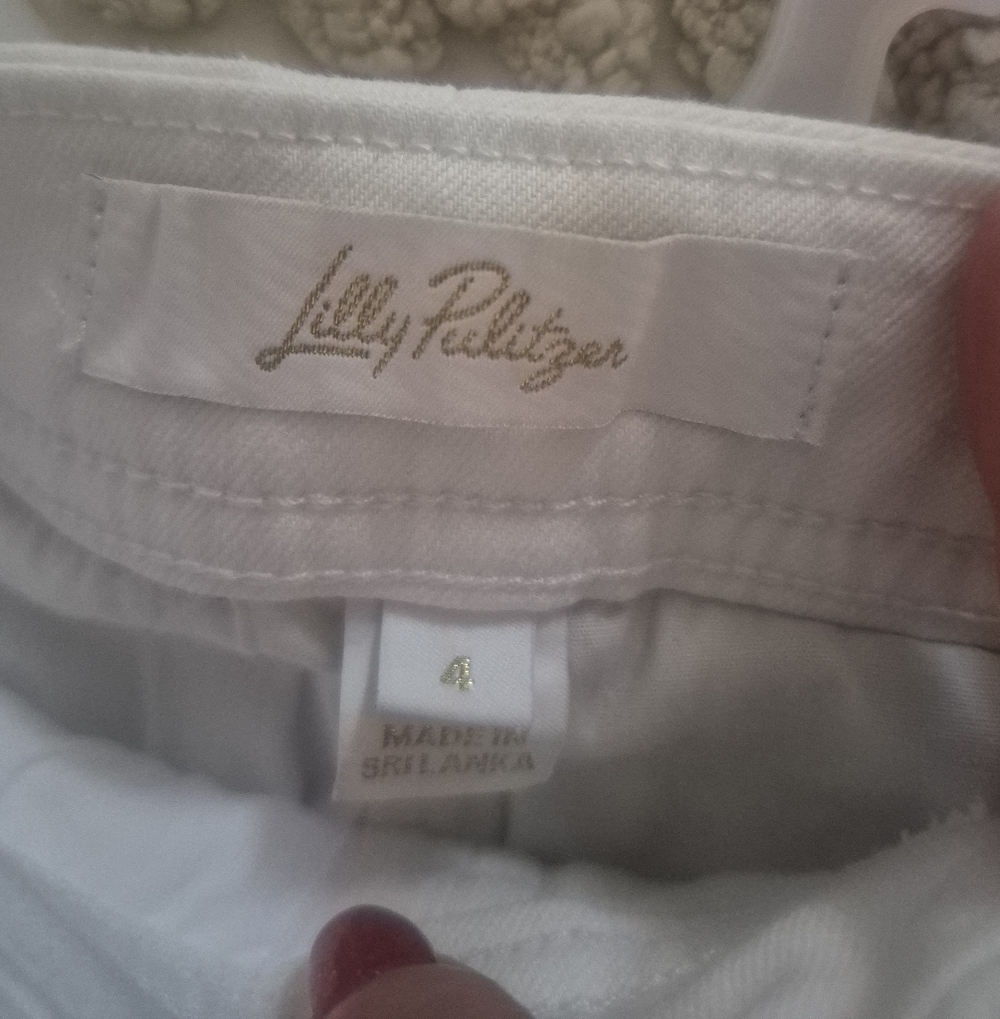 Lilly Pulitzer White Cotton Skort - Picture 3 of 6